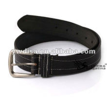 2013 Fashion Women&#39;s Black Plain Echtes Leder Gürtel